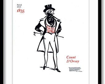 Alfred Guillaume Gabriel, Comte D'orsay aka Count Of Orsay, Fashionable Personality Dandy in Europe in Early 1800s, POSTER Print