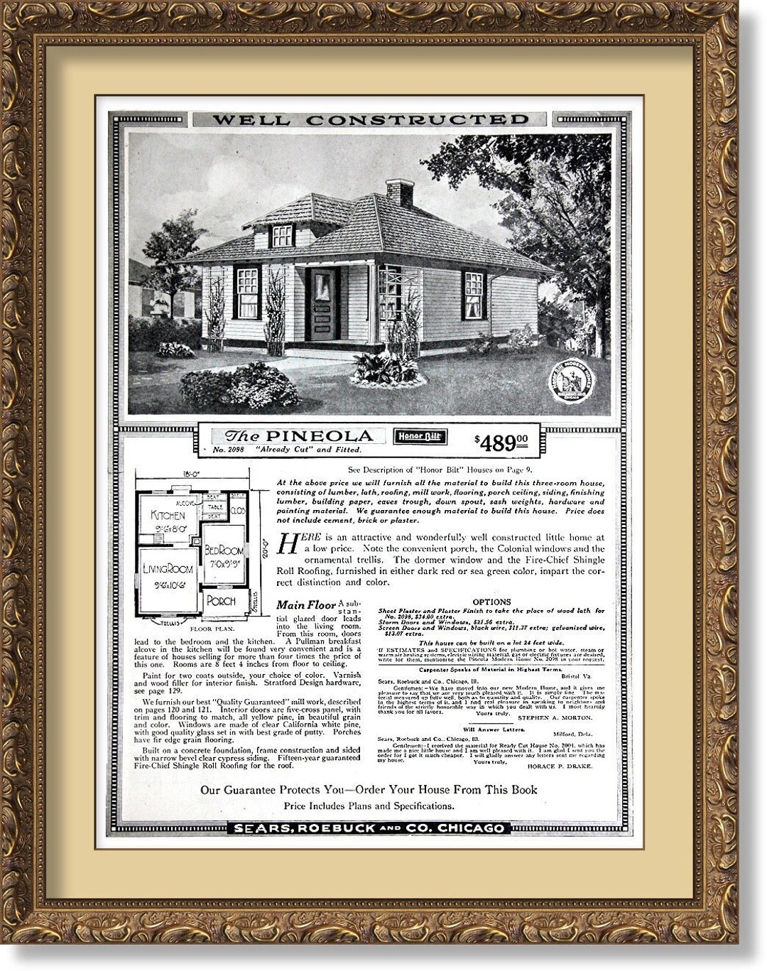 Sears PINEOLA 1918 Attractive and Wonderfully Well Constructed Home ...