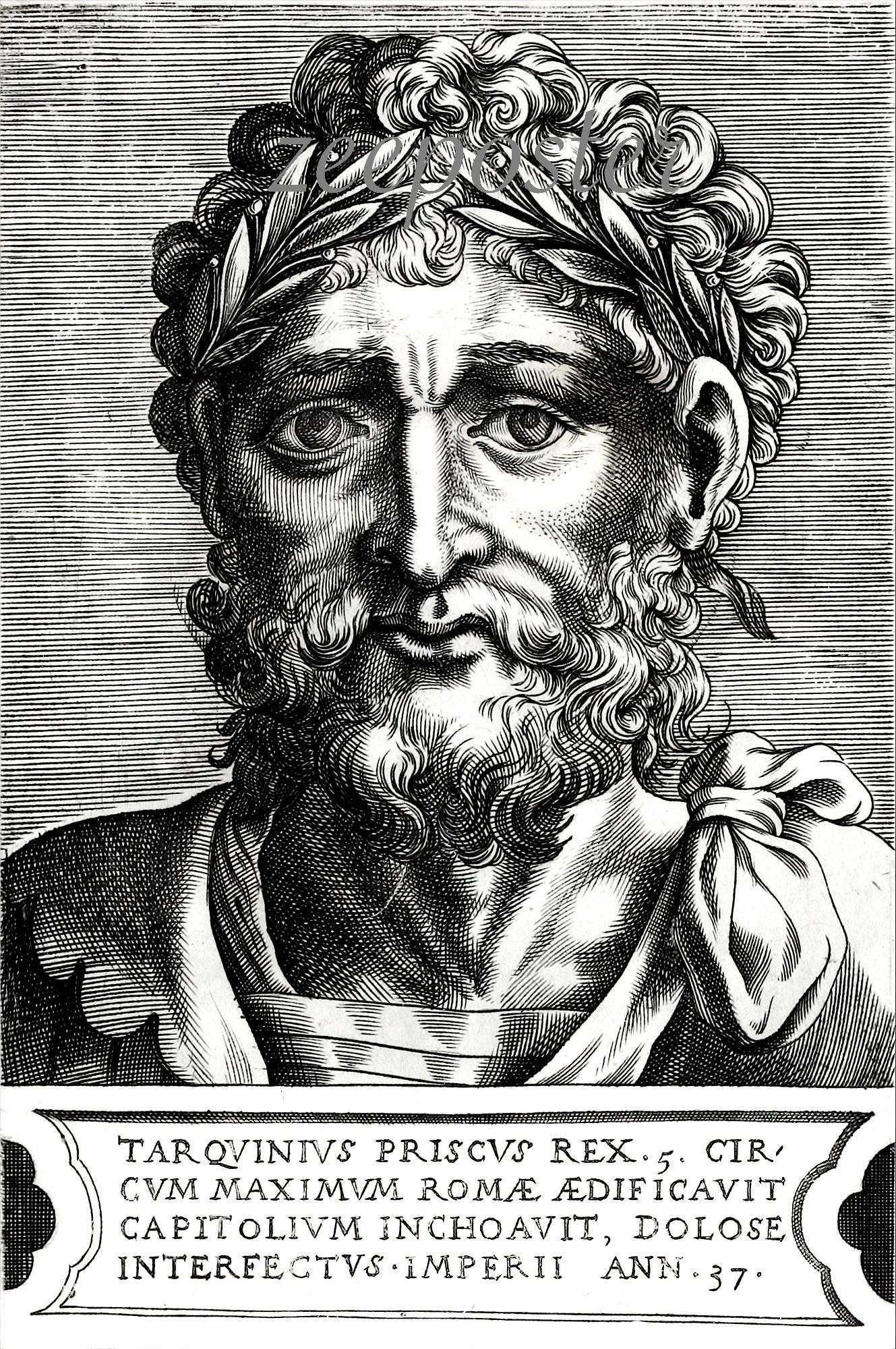 Lucius Tarquinius Priscus or Tarquin the Elder Legendary 5th Etsy