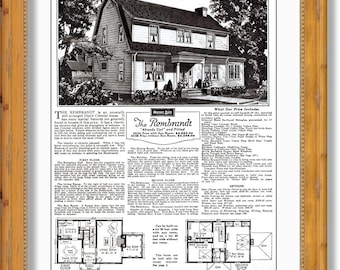 Sears REMBRANDT 1925 Unusually Well Arranged Dutch Colonial House ...