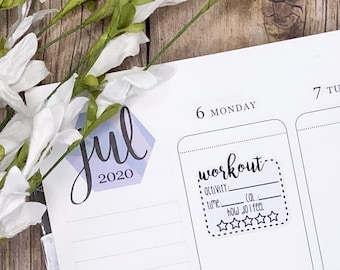 Workout Tracker Rating Planner Stickers