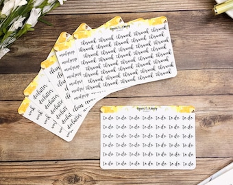 Scriptstickers met handletters
