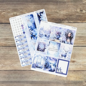 Frozen Fantasy Vertical Weekly Planner Sticker Kit - Etsy