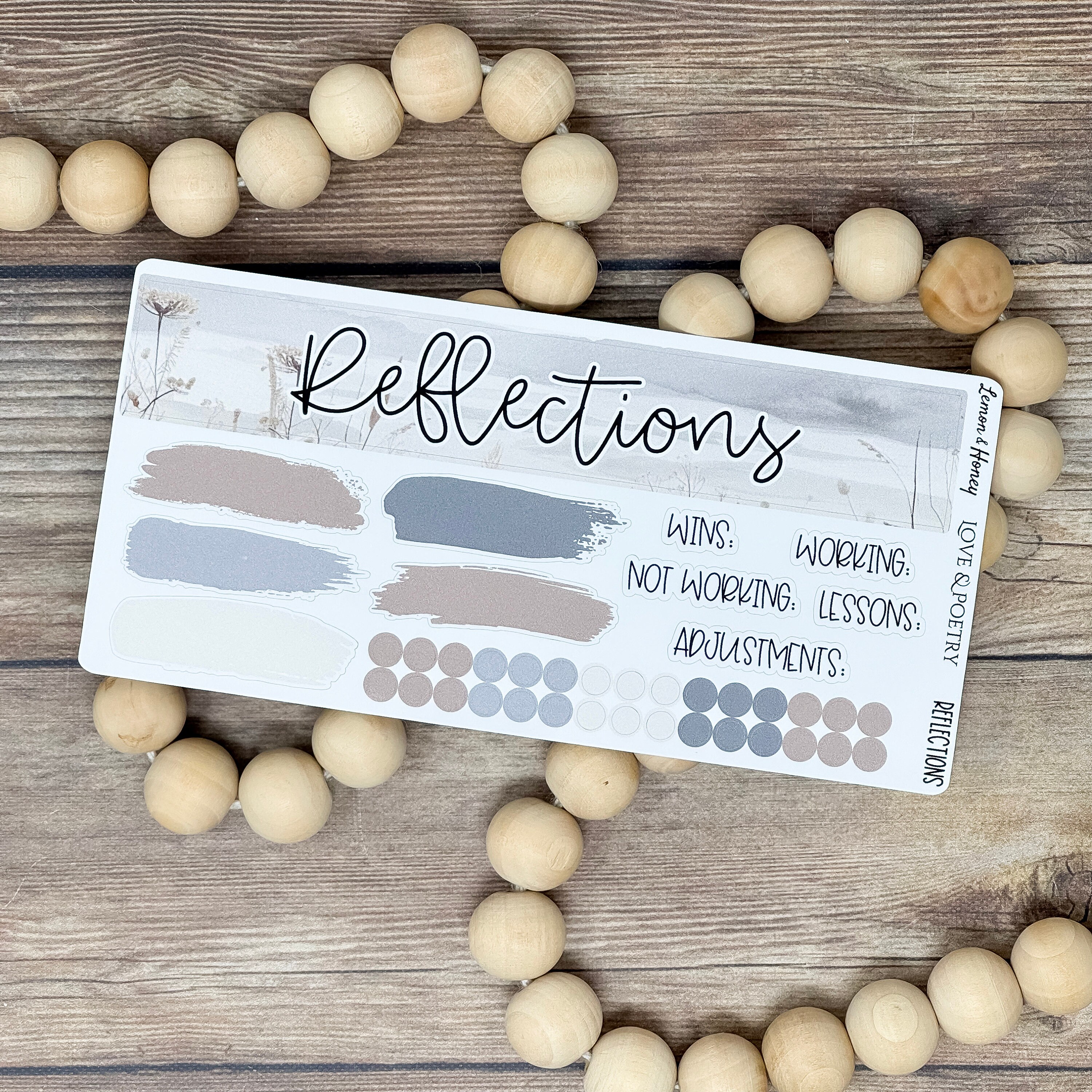 Love & Poetry Vertical Weekly Planner Sticker Kit - Etsy