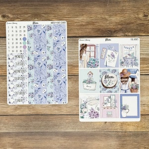 Bloom Vertical Weekly Planner Sticker Kit - Etsy