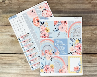 Love & Poetry Vertical Weekly Planner Sticker Kit - Etsy