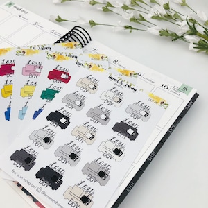 Lazy Day Couch Planner Stickers