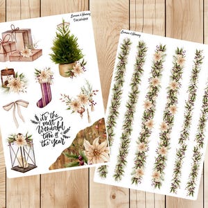 Decoratie en slinger van december 2024