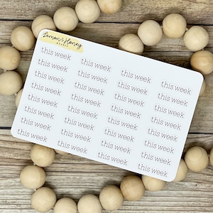Typewriter Serif font Script Stickers