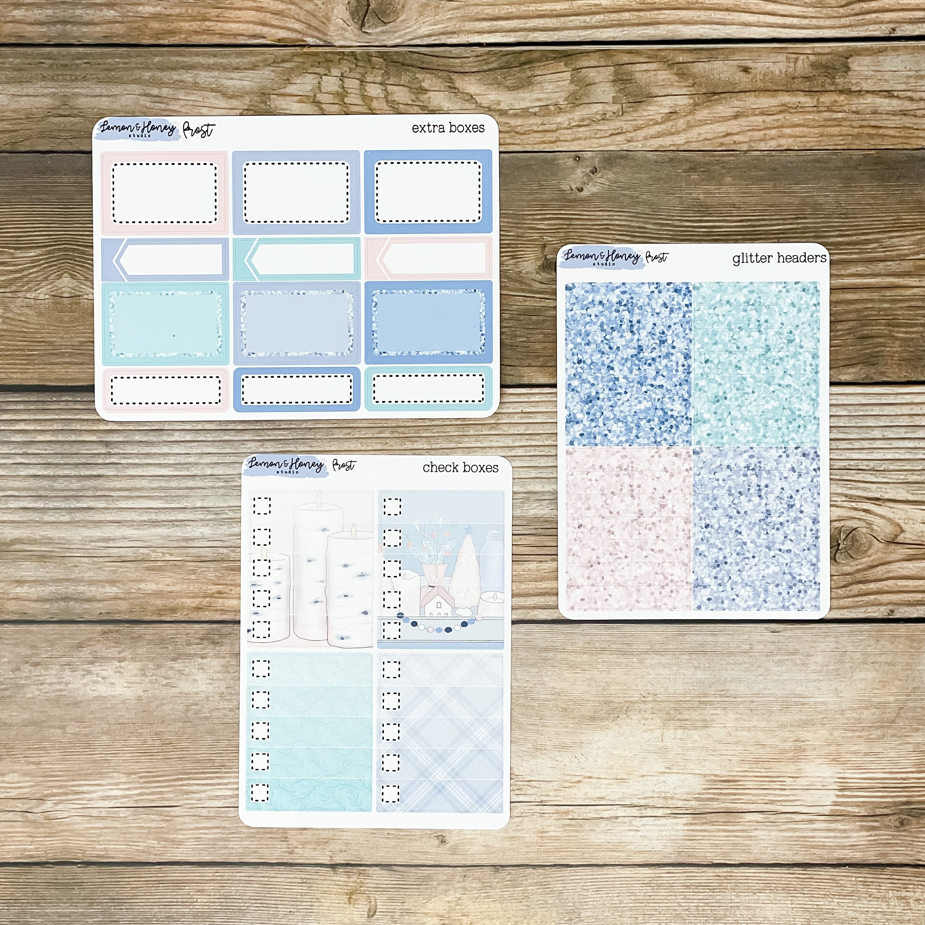Frost Vertical Weekly Planner Sticker Kit - Etsy