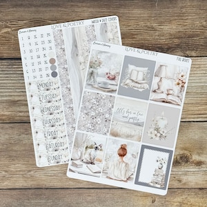 Love & Poetry Vertikaler Wochenplaner Sticker Kit