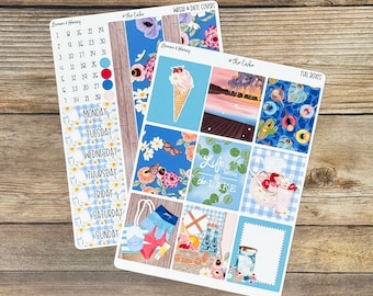 At The Lake Weekly Planner Sticker Kit
