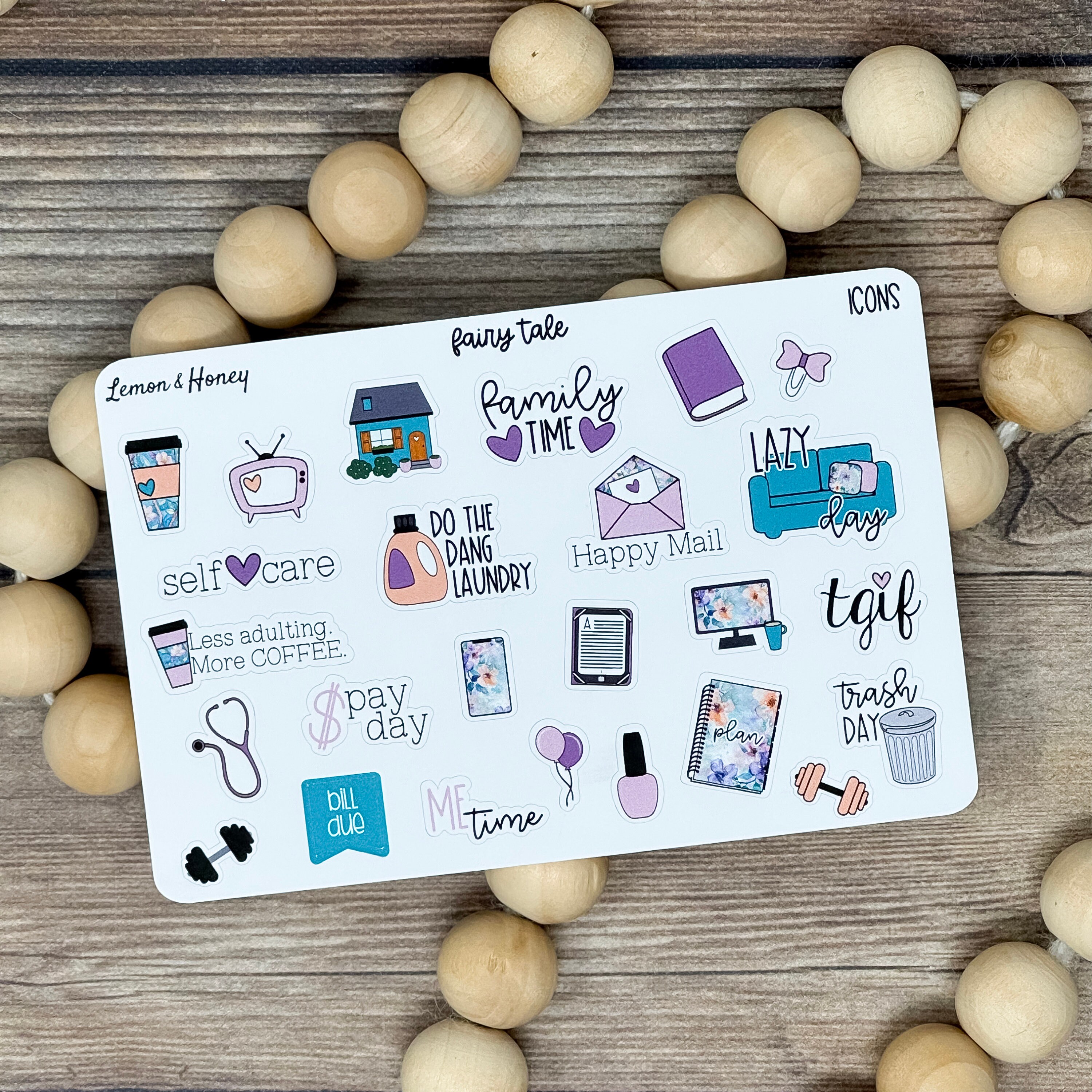 Fairy Tale Vertical Weekly Planner Sticker Kit - Etsy