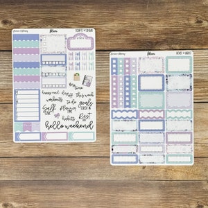 Bloom Vertical Weekly Planner Sticker Kit - Etsy