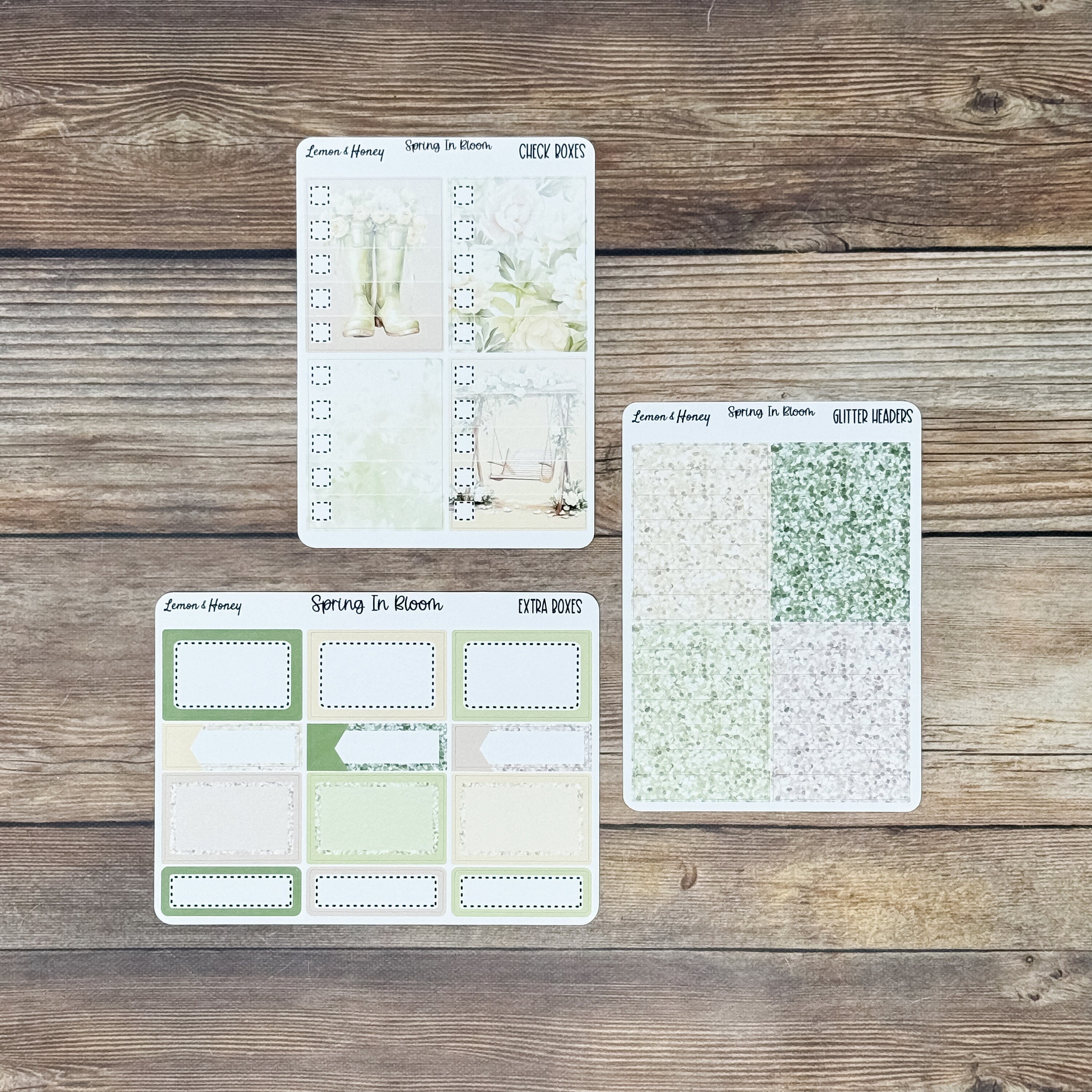 Spring in Bloom Vertical Weekly Planner Sticker Kit - Etsy
