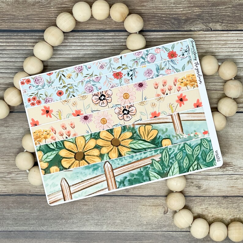 The Gardener Vertical Weekly Planner Sticker Kit - Etsy