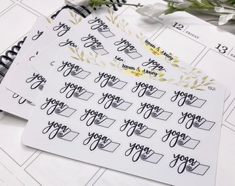 Yoga Planner Stickers