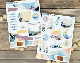 Canyon Moon Journaling Stickers