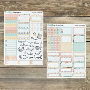 The Gardener Vertical Weekly Planner Sticker Kit - Etsy