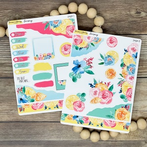 Lemony Journaling Stickers
