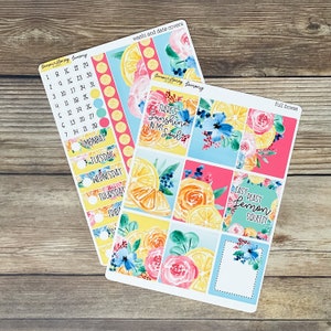 Lemony Weekly Planner Sticker Kit