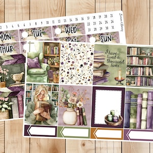 Mood Reader Weekly Planner Sticker Kit