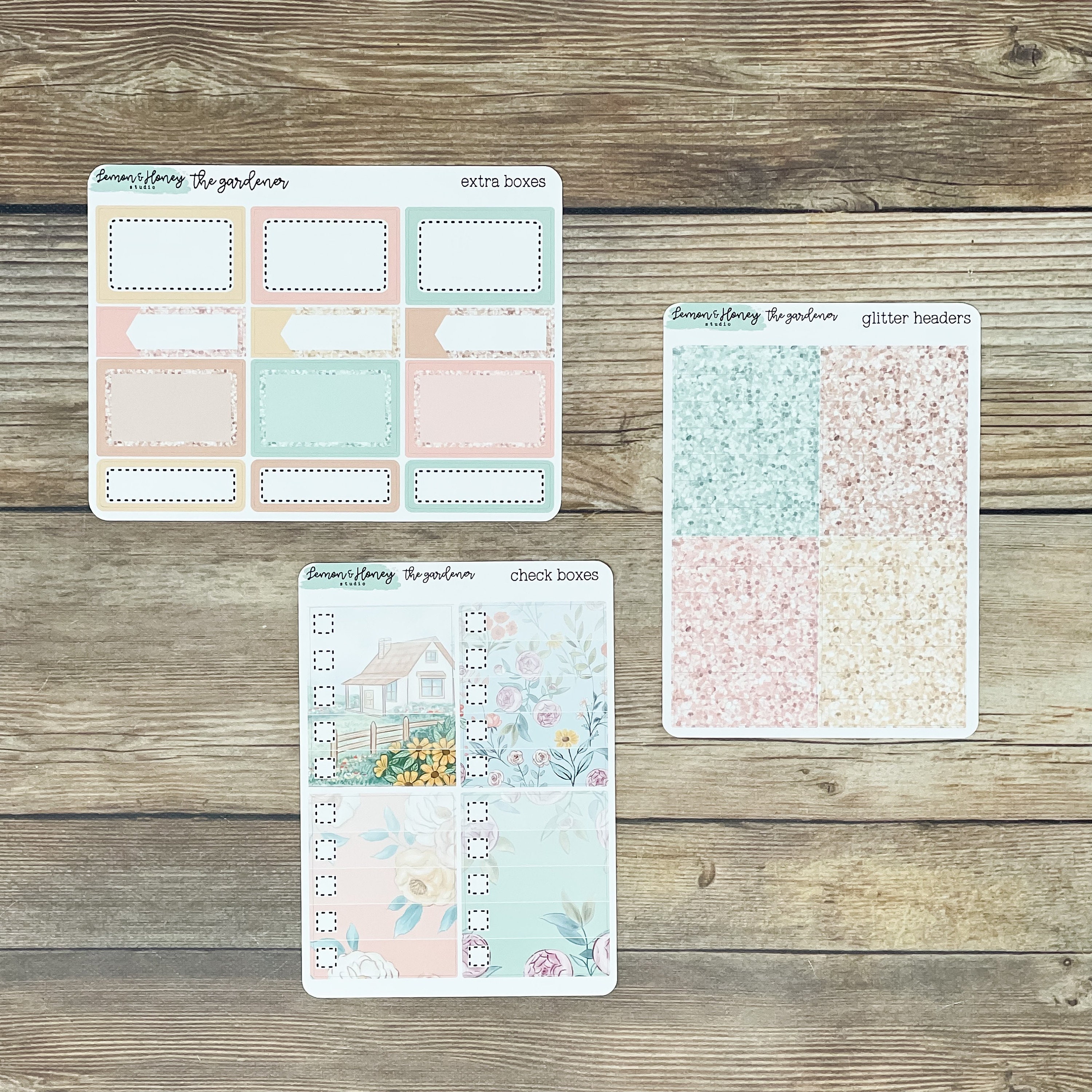 The Gardener Vertical Weekly Planner Sticker Kit - Etsy
