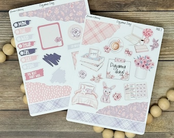 Pajama Day Journaling Stickers