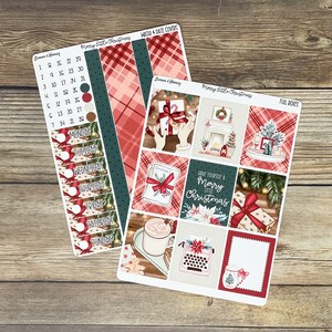 Merry Little Christmas verticale weekplanner stickerkit