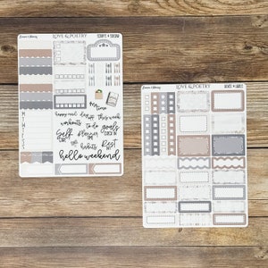 Love & Poetry Vertical Weekly Planner Sticker Kit - Etsy