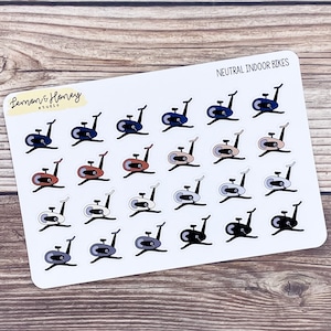 Exercise Indoor Cycle Bike Planner Stickers