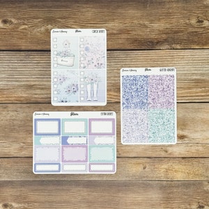 Bloom Vertical Weekly Planner Sticker Kit - Etsy