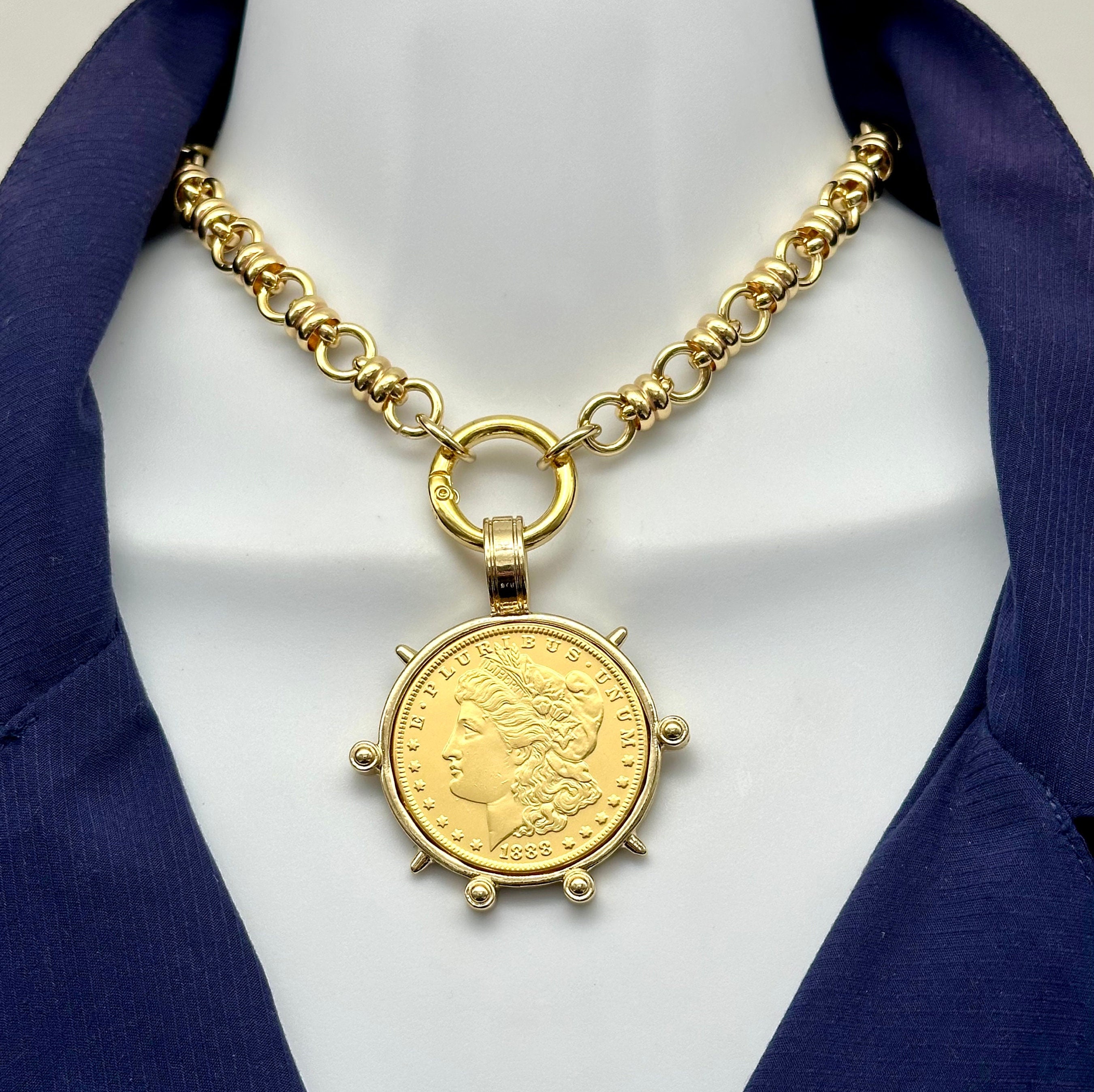 Zirconia Necklace 18kgf Necklace 18K Gold Filled 18