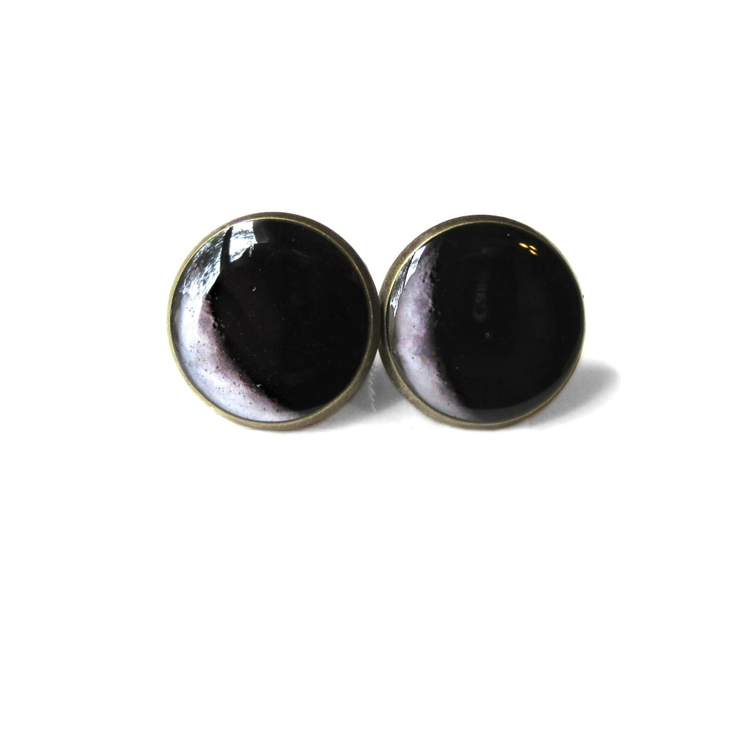 Crescent Moon Stud Earrings Pastel Goth Soft Grunge Pop Etsy