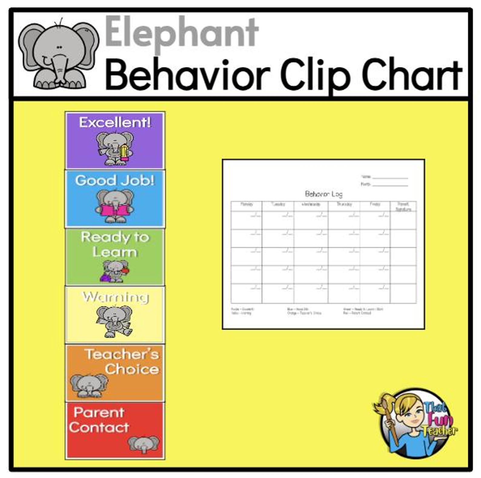 Elephant Theme Classroom Decor & Resources - DIGITAL DOWNLOAD - Etsy