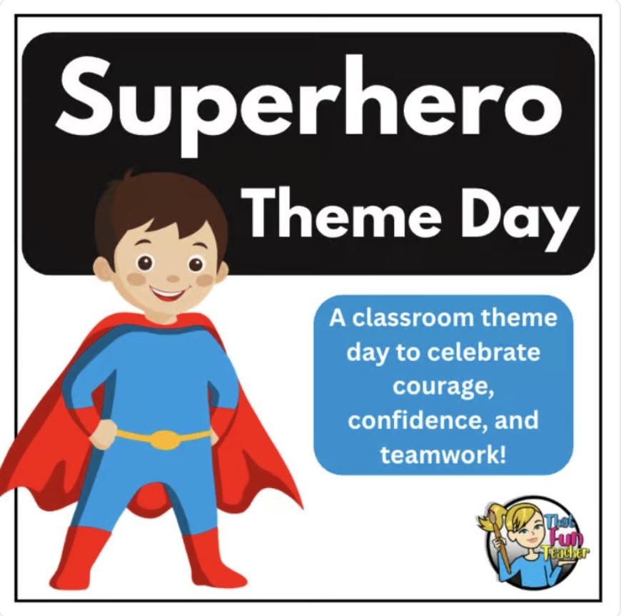 Superhero Theme Day Activity Pack | K-2 Classroom Fun - Etsy