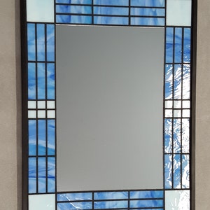 Mosaic Mirror, Blue  #611