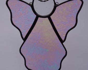 Stained Glass Angel Suncatcher, Clear #426