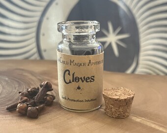 MoonChildMagick apothecary herb jar - Cloves