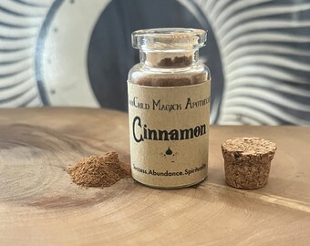 MoonChildMagick apothecary herb jar - Cinnamon