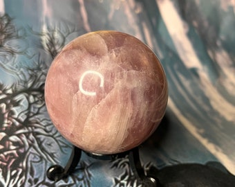 Pink amethyst crystal sphere