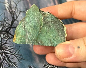 Raw chrysoprase specimen