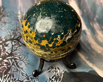 Ocean jasper crystal sphere