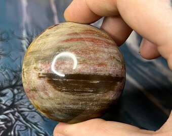 Ocean jasper crystal palmstone