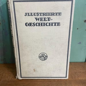Antique 1931 German book &#39;&#39;Illustrated World History&#39;  Second Volume - Middle ages Scrapbooking pages - Collage