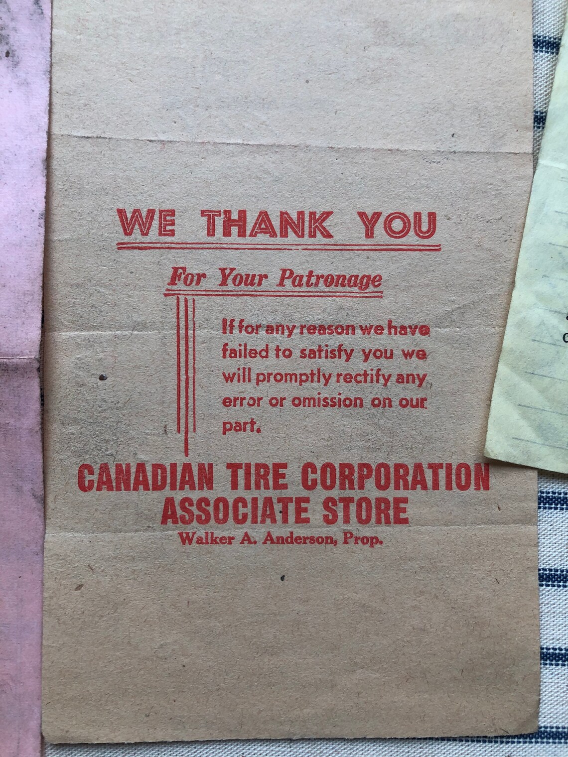 8 Antique Letterhead Paper Canadian Tire Scrapbooking Etsy