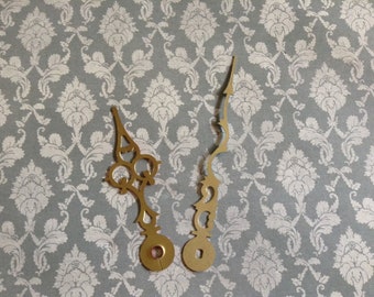 Ensemble d’aiguilles d’horloge vintage, NOS, Or, Steampunk, Fabrication de bijoux, Fournitures de pièces d’horloge