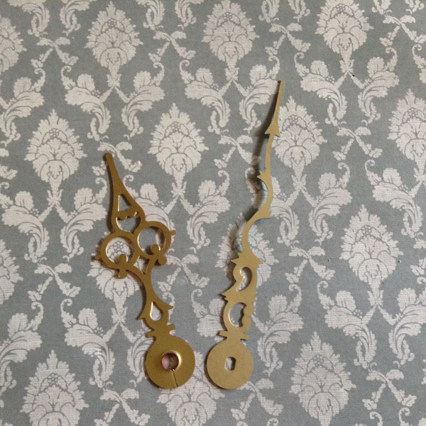 Set of vintage clock hands, NOS, Gold, Steampunk, Jewellery Making, Clock Parts Supplies