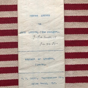 Cartambre antiguo Death Land Transfer Antique Ephemera Scrapbooking Collage 1900's Victorian Legal Document 1903 Wax Seal