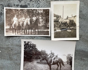 Foto d'epoca di equitazione - Cavallo da esposizione - Divertimento all'aria aperta - Equitazione - Anni '30